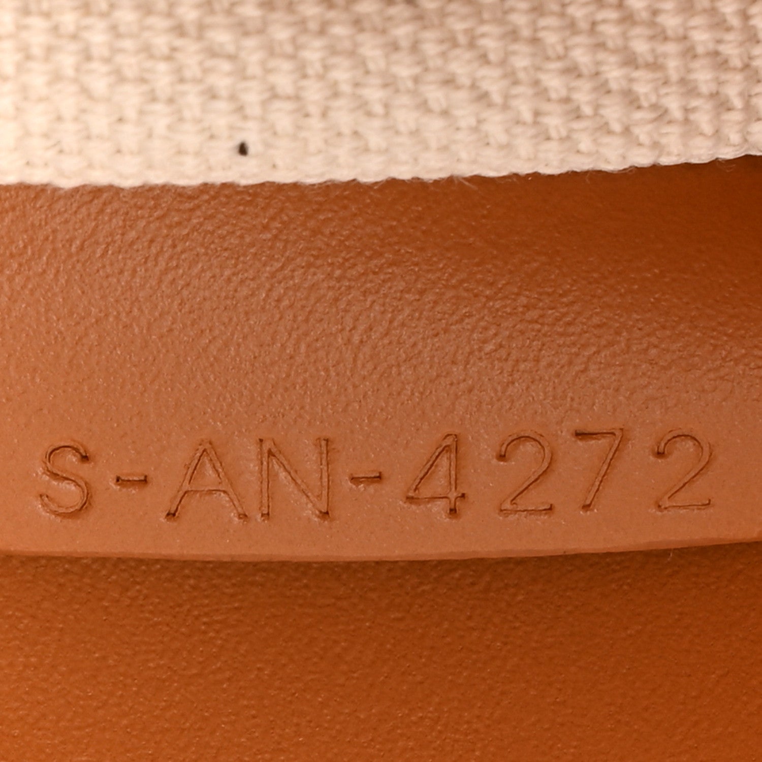 Celine Canvas Calfskin Logo Print Small Vertical Cabas Natural Tan 8 of 14