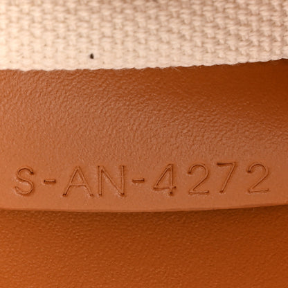 Celine Canvas Calfskin Logo Print Small Vertical Cabas Natural Tan 8 of 14