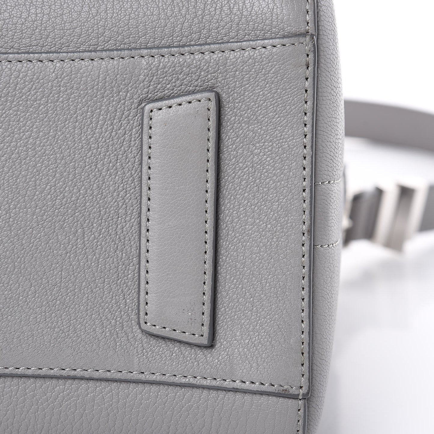 Sugar Goatskin Small Antigona Pearl Grey
