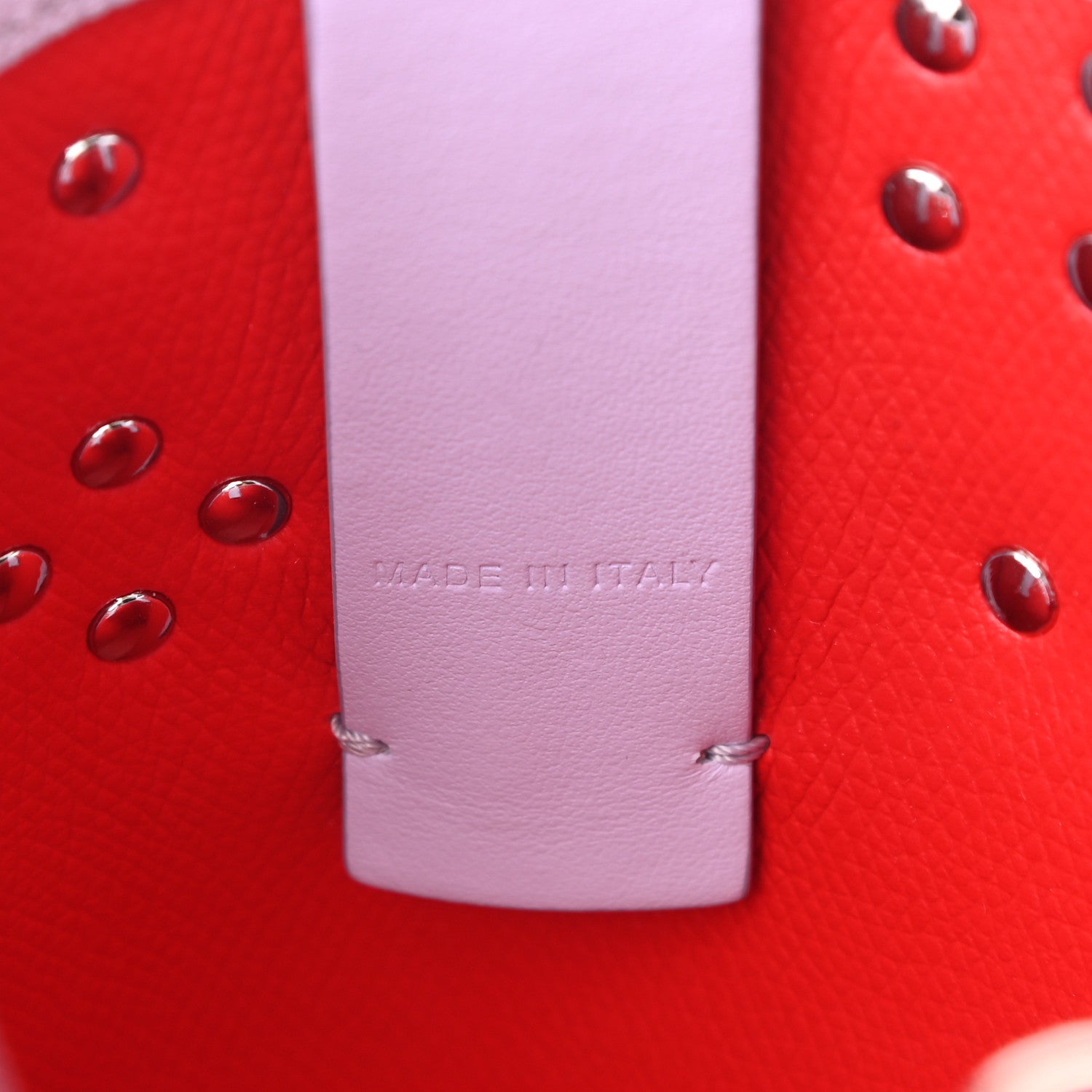 Christian Louboutin Calfskin Empire Spike Studded Mini North South Cabata Tote Lilac Smoke 7 of 10