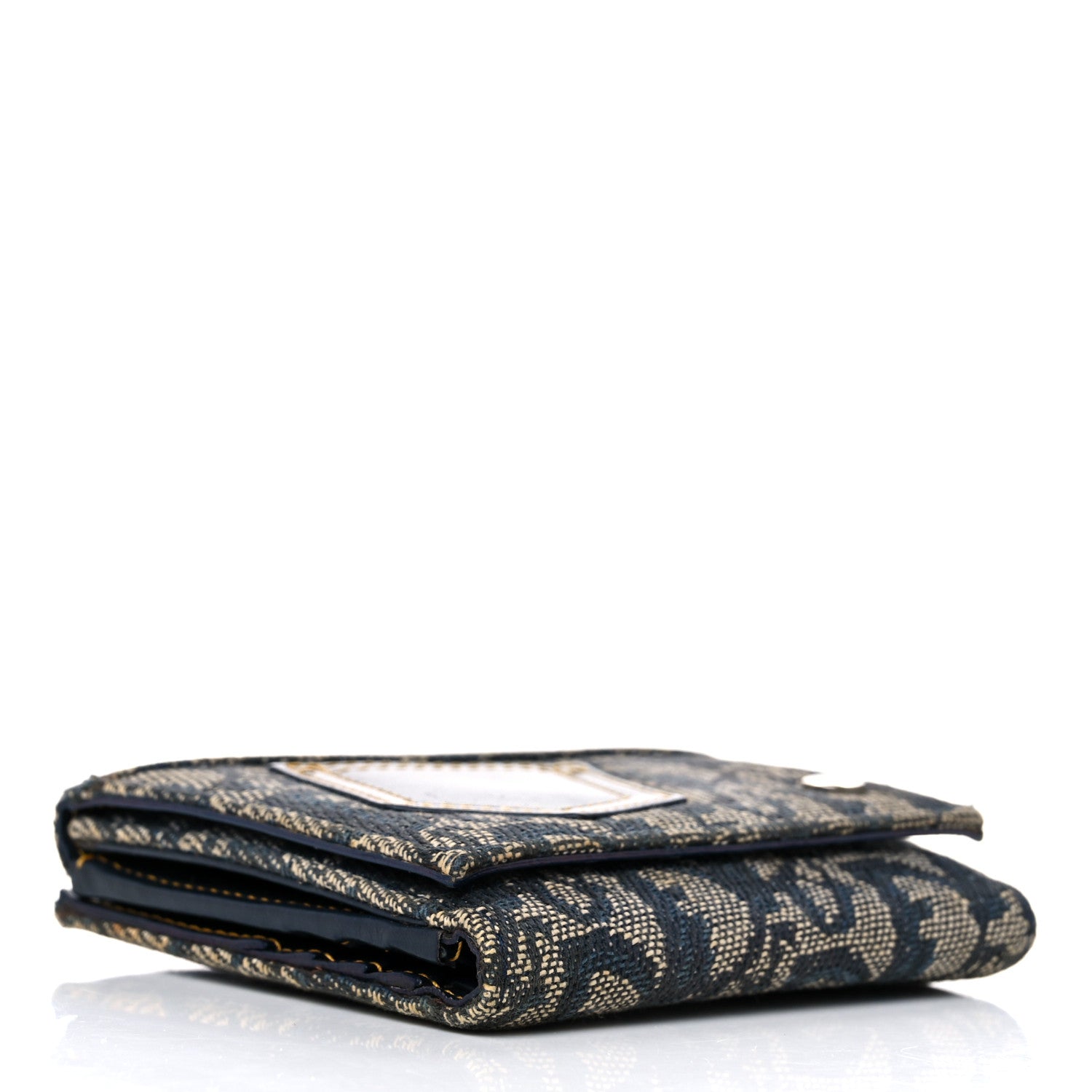 Christian Dior Monogram Compact Wallet Blue 4 of 18