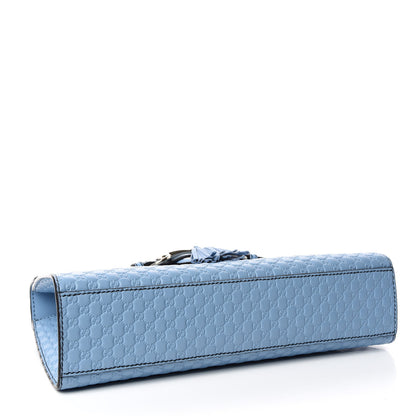 Gucci Microguccissima Medium Emily Chain Shoulder Bag Mineral Blue 4 of 9