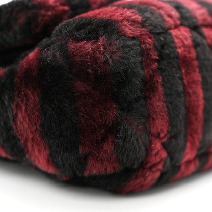 Chanel Shearling Striped Medium Chanel 19 Flap Red Black 9 of 10