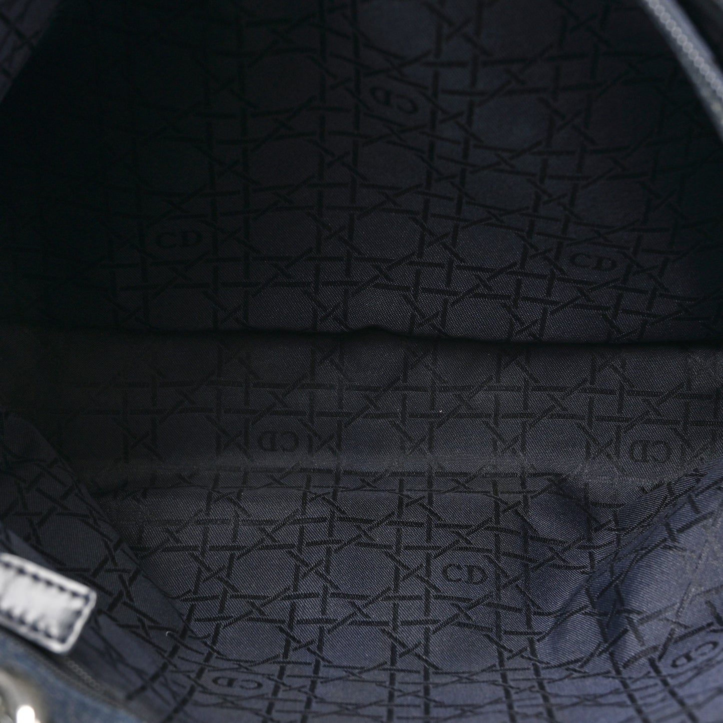 Denim Cannage Large Lady Dior Blue