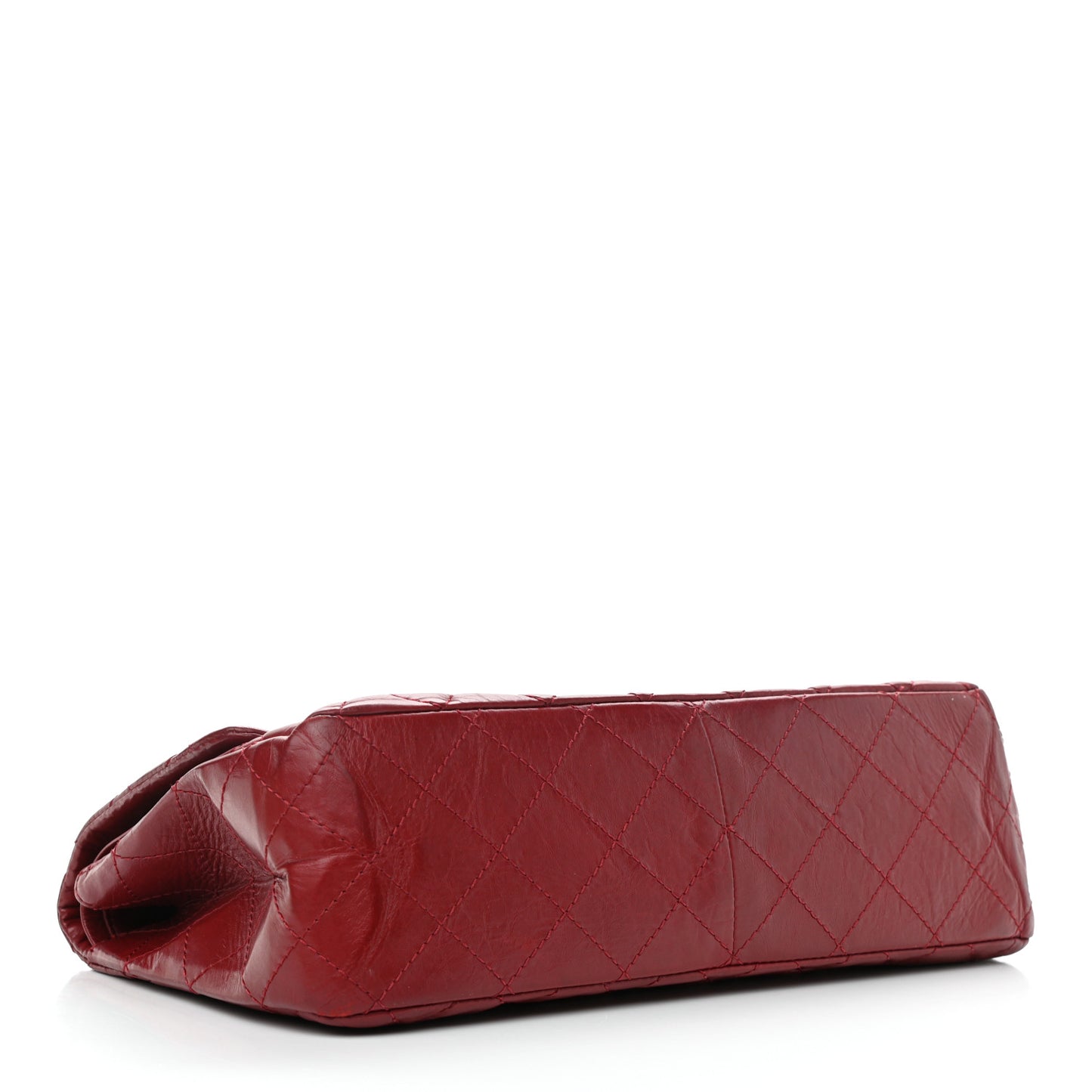 Aged Calfskin Quilted 2.55 Reissue 227 Flap Red