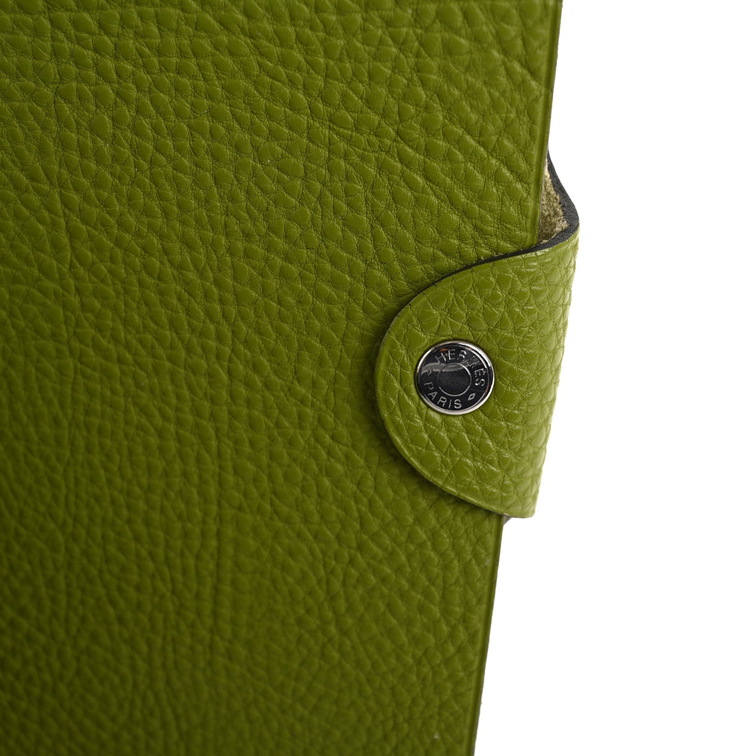 Hermes Togo Ulysse PM Notebook Cover Vert Anis 11 of 13