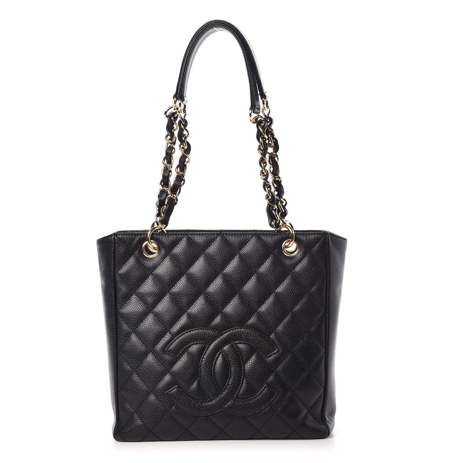 Chanel Caviar Quilted Petit Shopping Tote PST Black 1 of 10