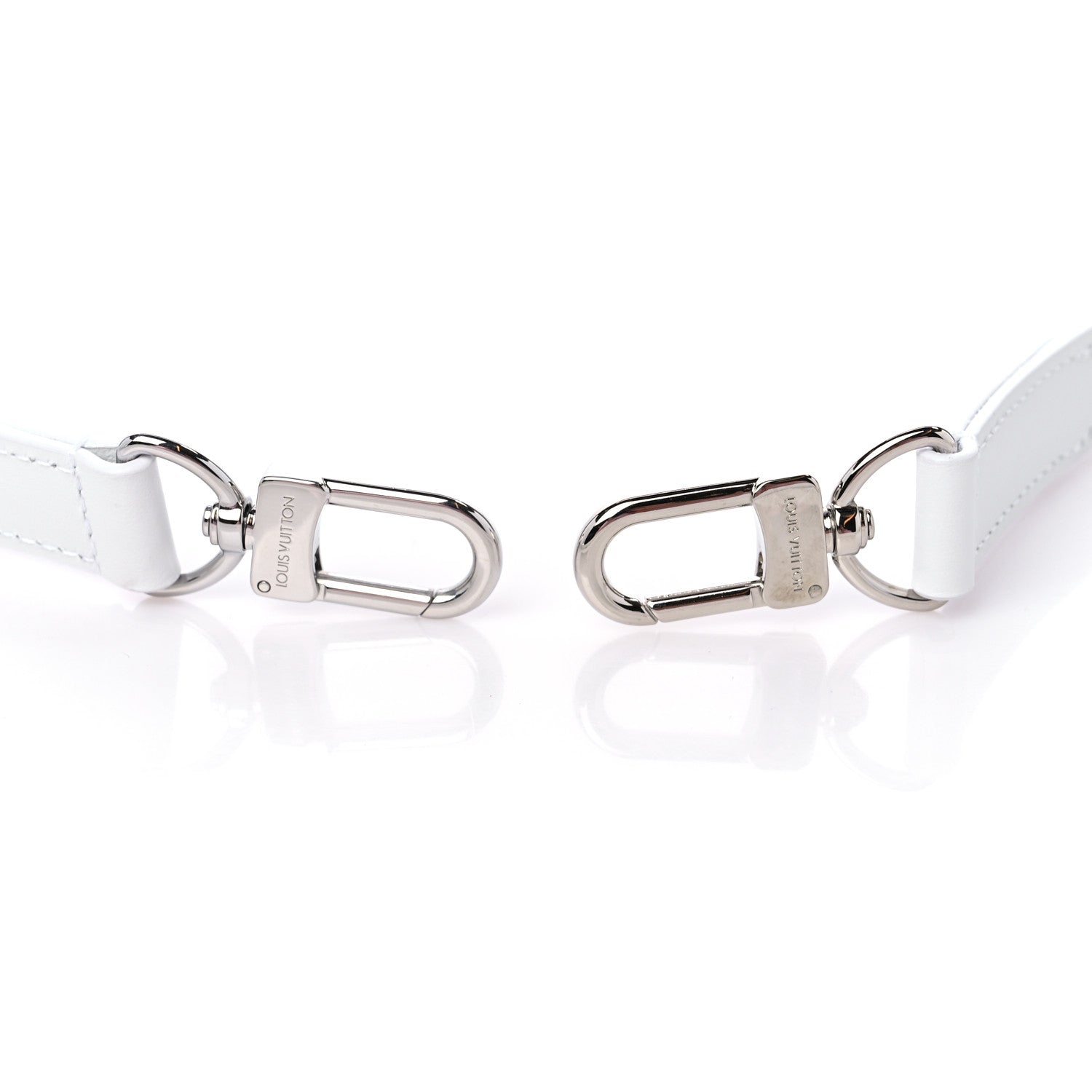 Louis Vuitton Calfskin 16mm Adjustable Shoulder Strap White 3 of 3