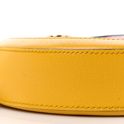 Gucci GG Supreme Monogram Flora Web Mini Ophidia Round Shoulder Bag Beige Multicolor Crop 10 of 11