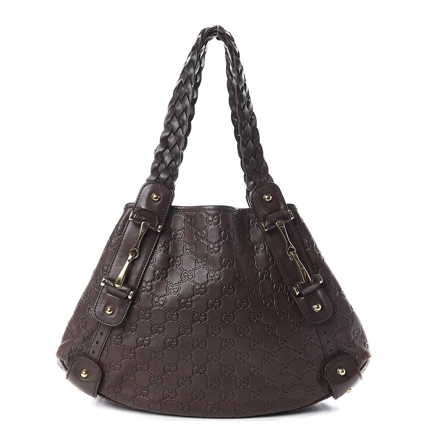 Guccissima Small Pelham Shoulder Bag Chocolate