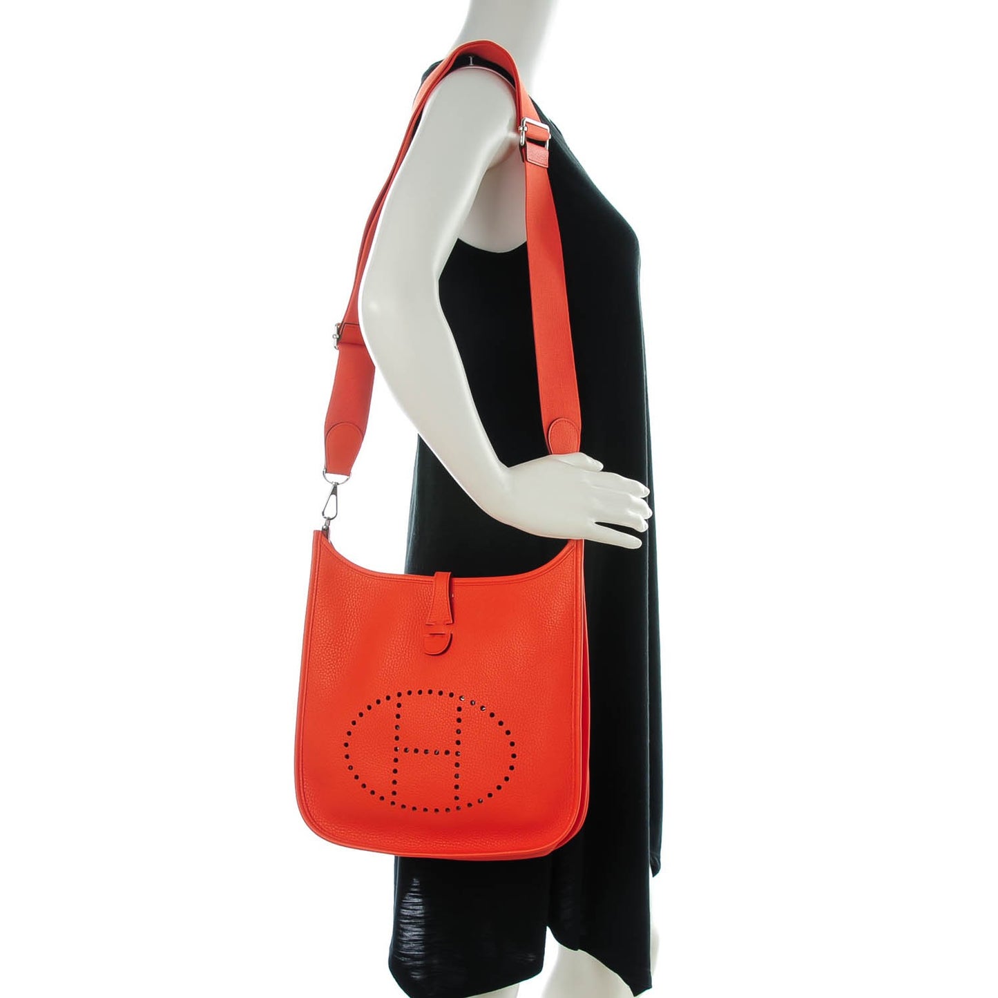 Taurillon Clemence Evelyne III PM Poppy Orange