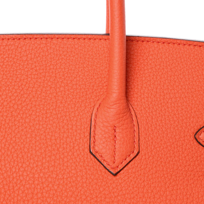 Hermes Togo Birkin 35 Orange Poppy 31 of 38