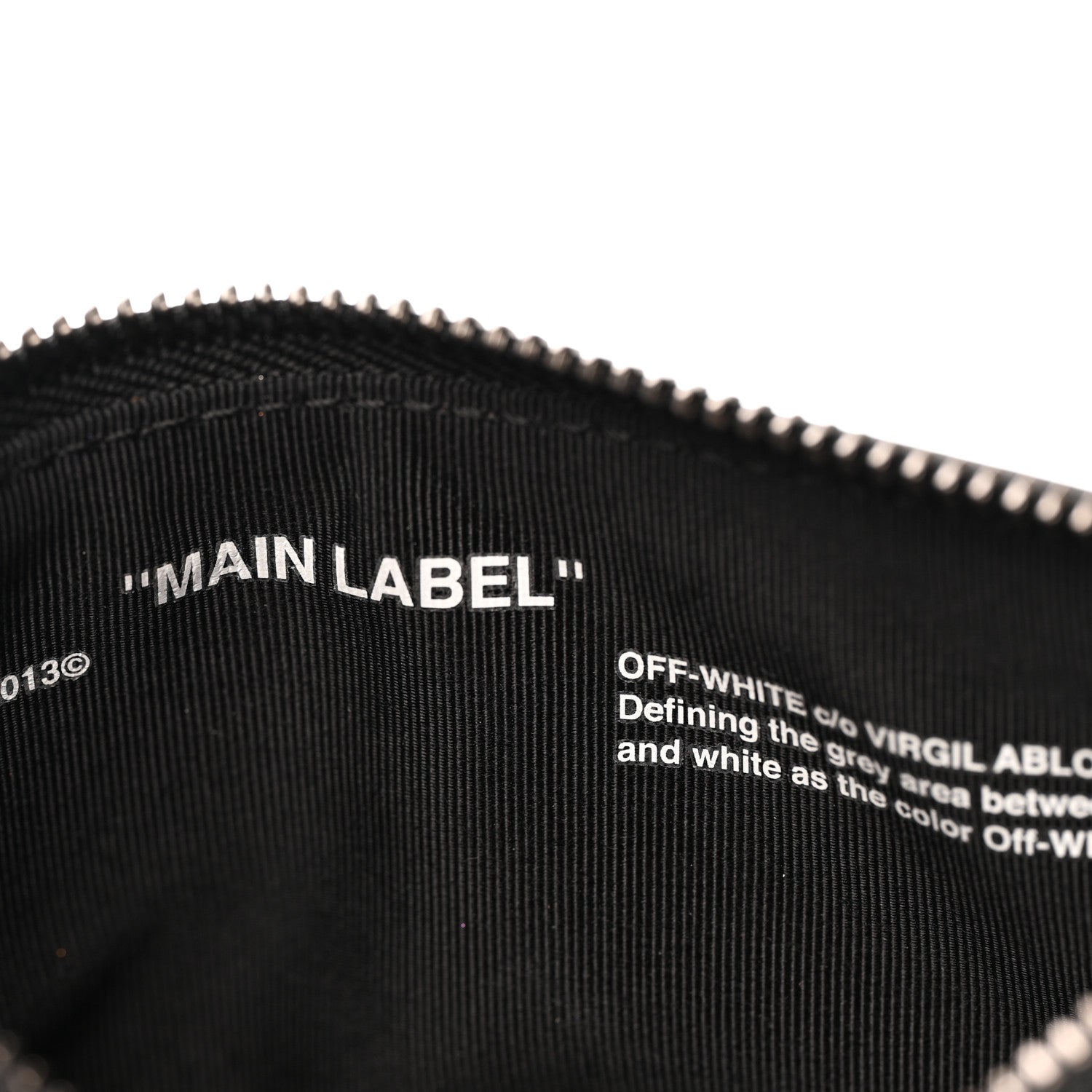 Off-White Calfskin Double Flat Pouch Black 6 of 6
