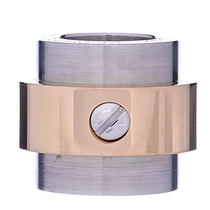 Cartier 18K Yellow Gold Stainless Steel Santos Barrel Pendant 3 of 5