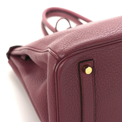Hermes Taurillon Clemence Birkin 35 Bois de Rose 9 of 15