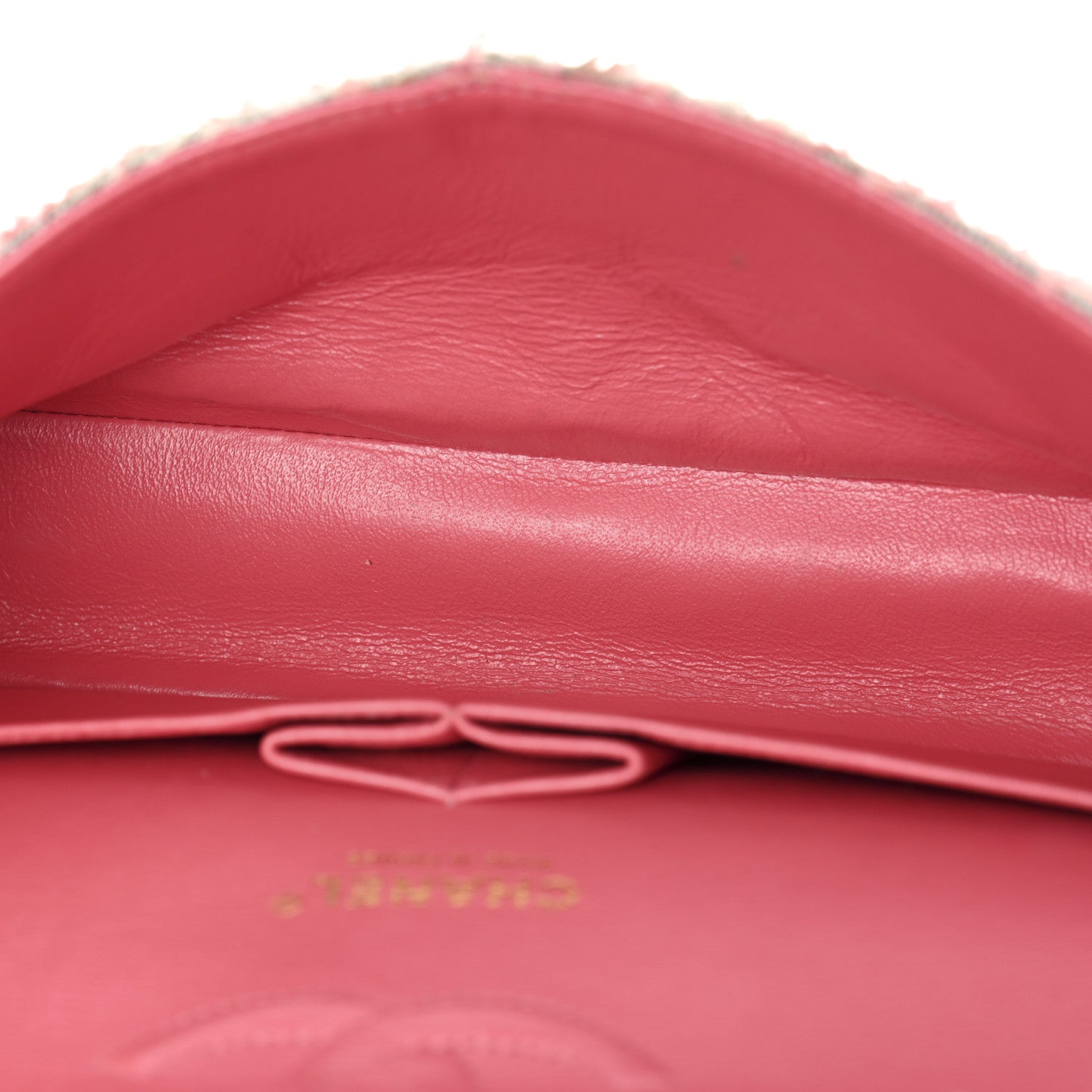 Chanel Tweed Medium Double Flap Pink 8 of 23