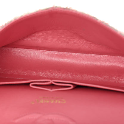 Chanel Tweed Medium Double Flap Pink 8 of 23