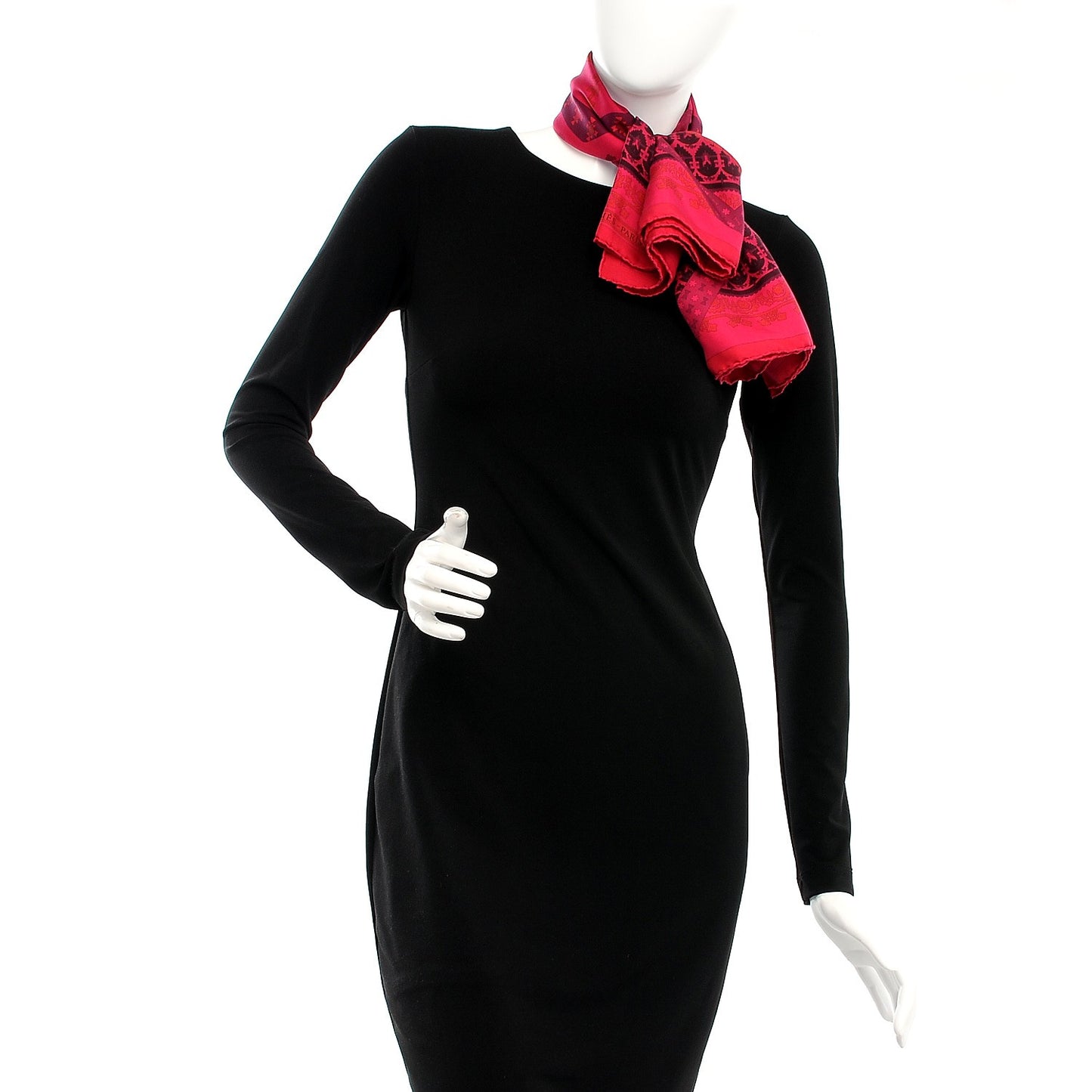 Silk Dip Dye Brins D'Or Scarf 90 Fuchsia