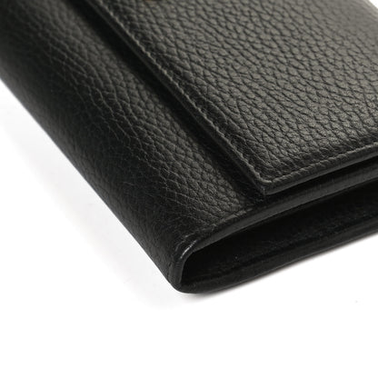 Gucci Dollar Calfskin GG Marmont Continental Wallet Black 8 of 11