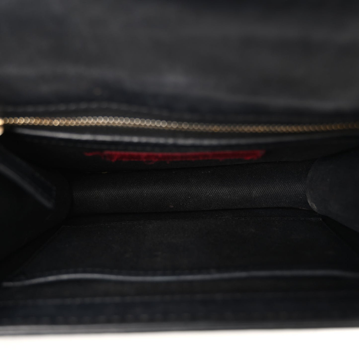 Patent Small Glam Lock Rockstud Flap Black