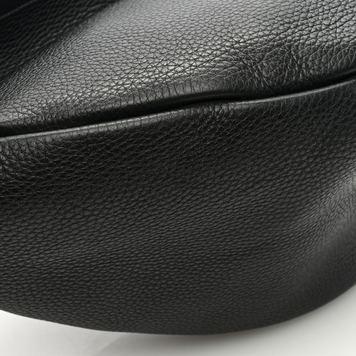 The Row Grained Calfskin Large Slouchy Banana Bag Black 8 of 10