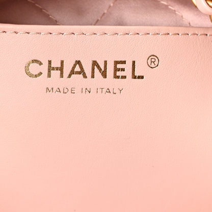 Chanel Shiny Calfskin Quilted Mini Chanel 22 Light Pink 6 of 11