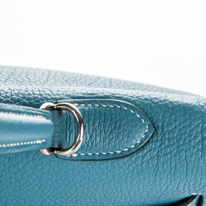 Hermes Togo Kelly Retourne 32 Blue Jean 15 of 30