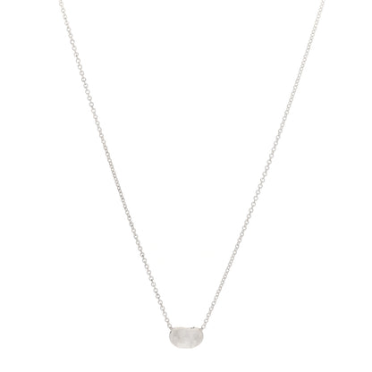 Tiffany Sterling Silver 9mm Elsa Peretti Bean Pendant Necklace 1 of 7