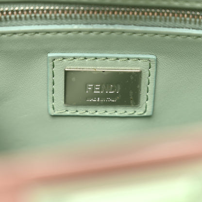 Fendi Nappa Colorblock Mini Peekaboo Iconic Satchel English Rose Plaster Oxigen 8 of 10