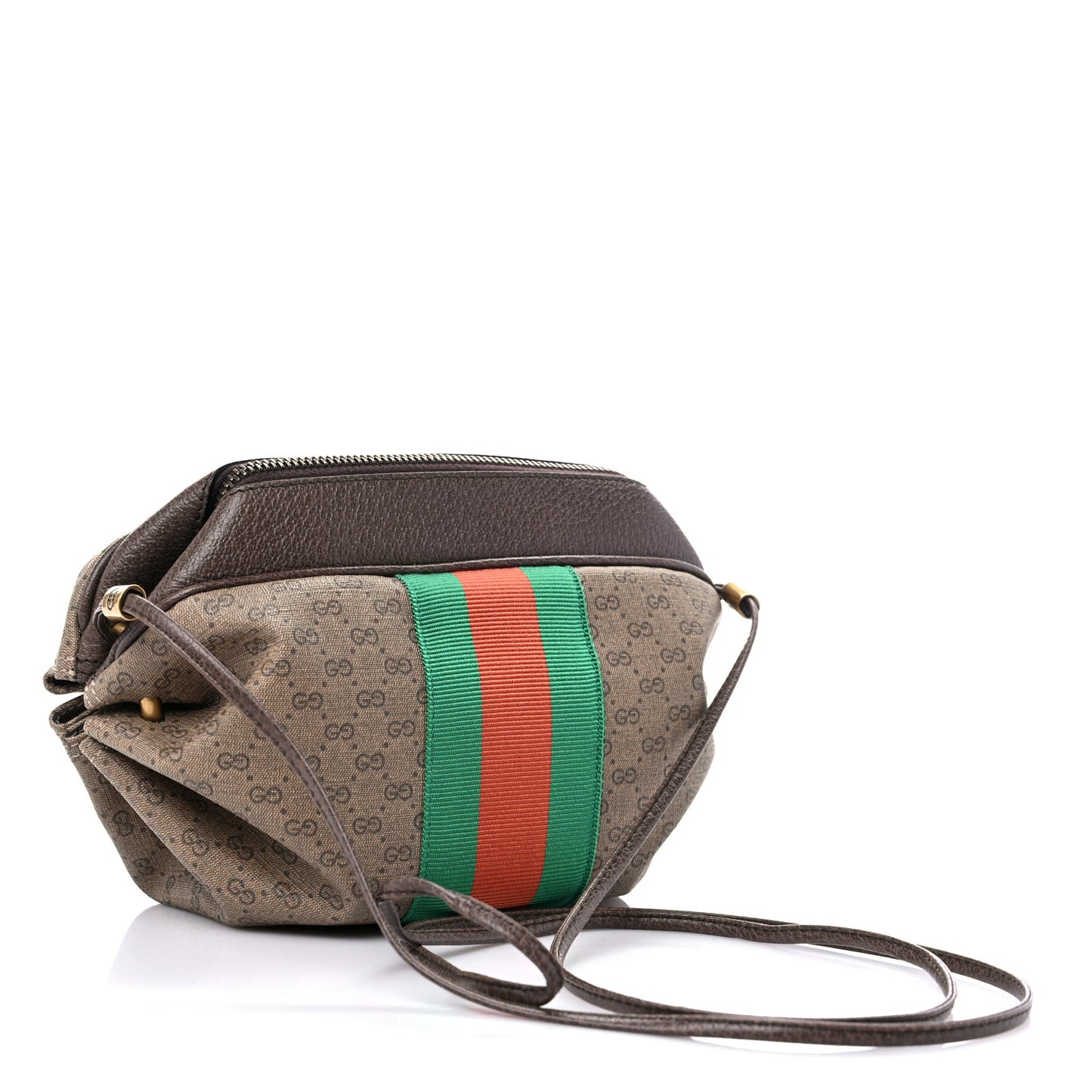 Mini Vintage GG Supreme Monogram Web Butterfly New Candy Crossbody Beige New Acero