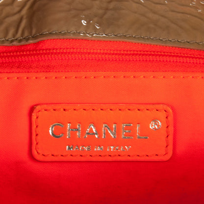 Chanel Patent Quilted Day Glo Flap Bag Beige 6 of 7