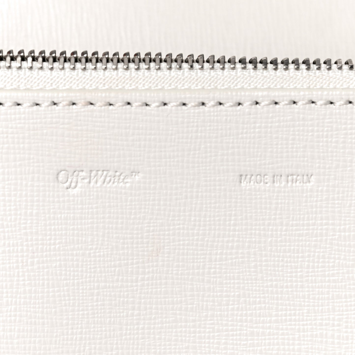 Saffiano Striped Diag Binder Flap Bag White Black