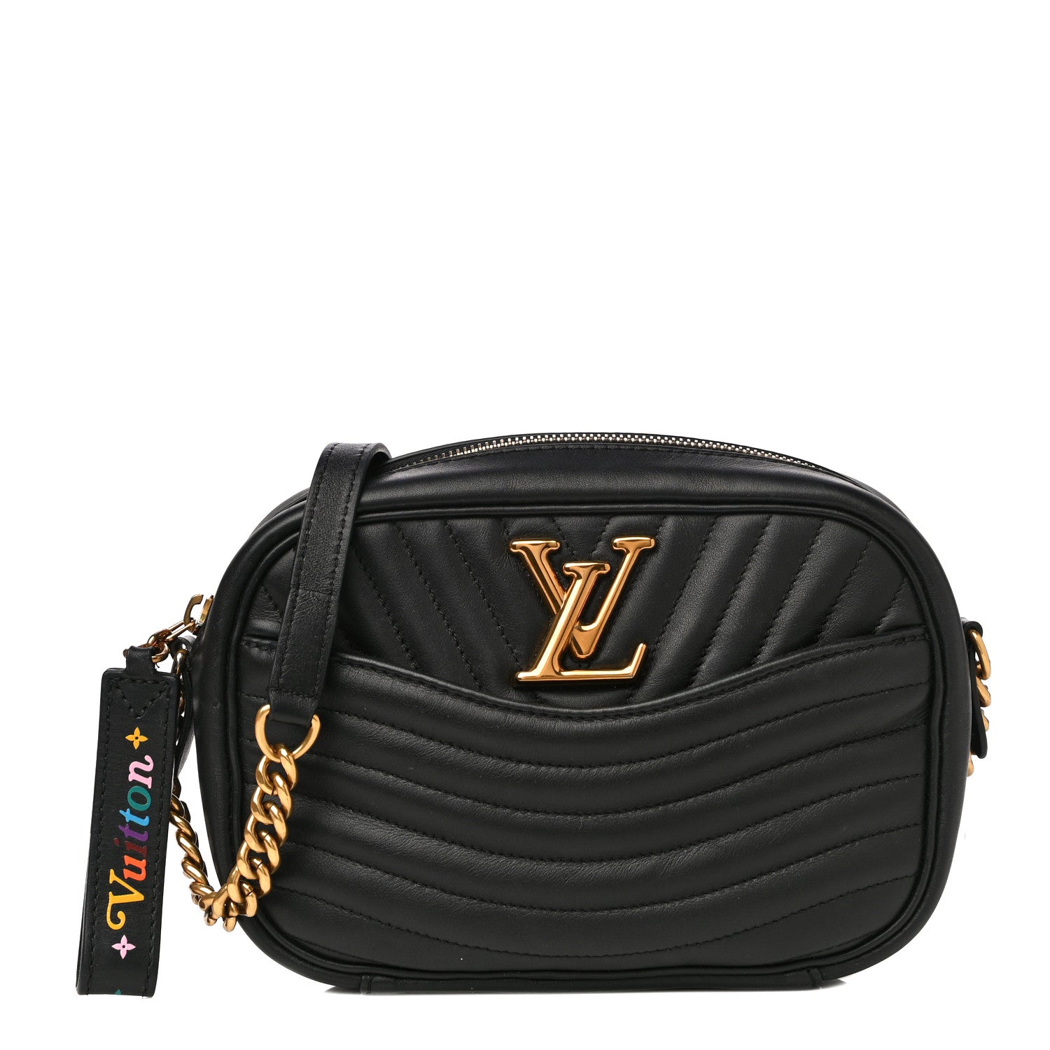 Louis Vuitton Calfskin New Wave Camera Bag Black 1 of 12