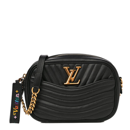 Louis Vuitton Calfskin New Wave Camera Bag Black 1 of 12