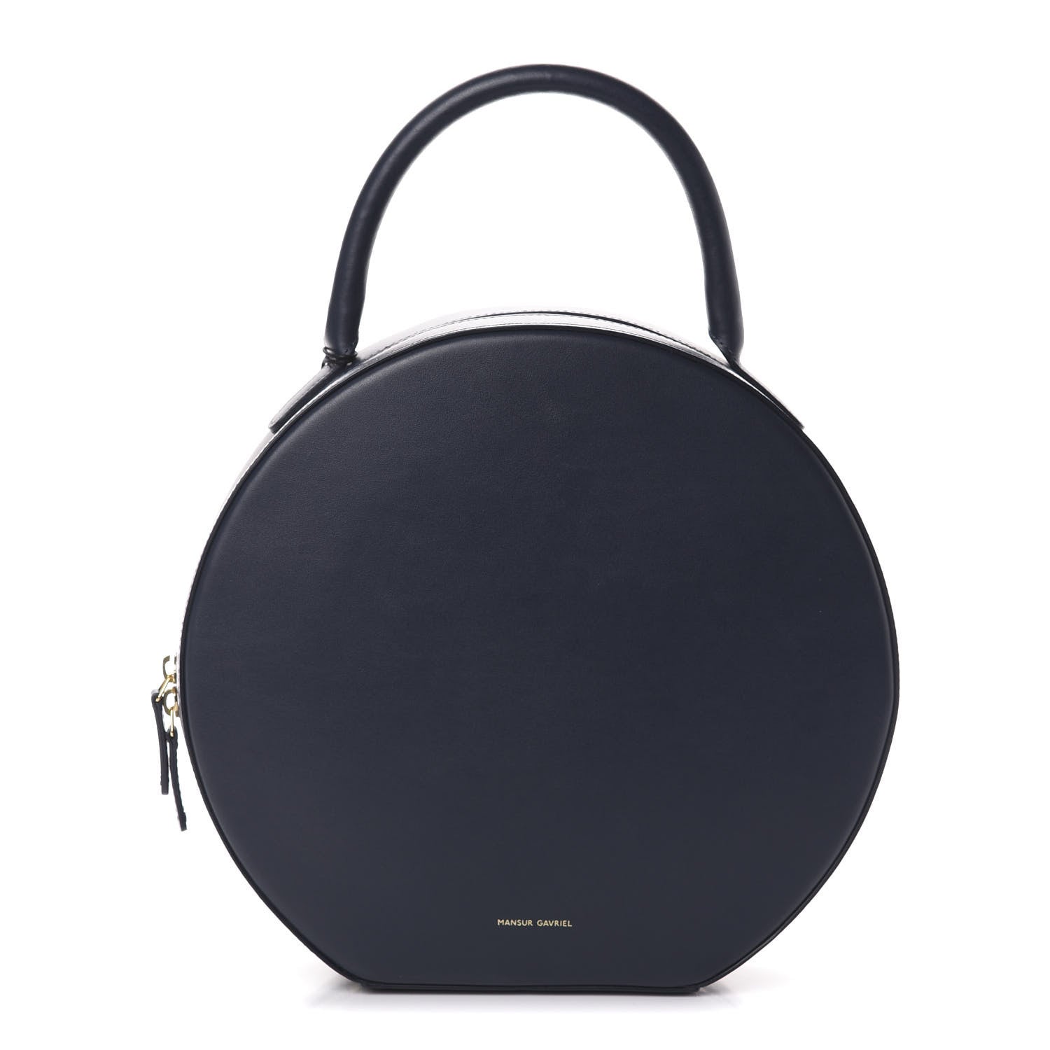 Mansur Gavriel Calfskin Circle Bag Navy 1 of 9