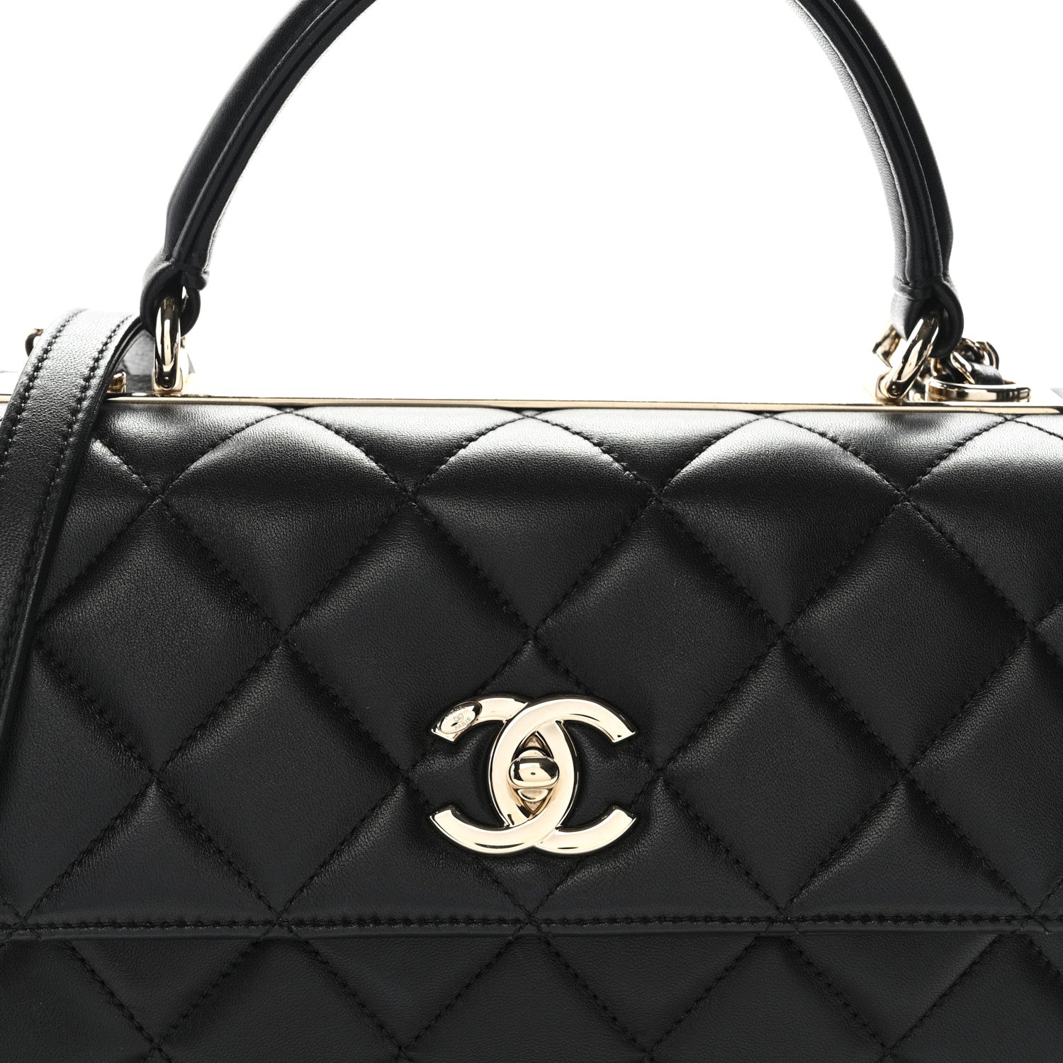 Chanel Lambskin Quilted Small Trendy CC Dual Handle Flap Bag Black 7 of 10