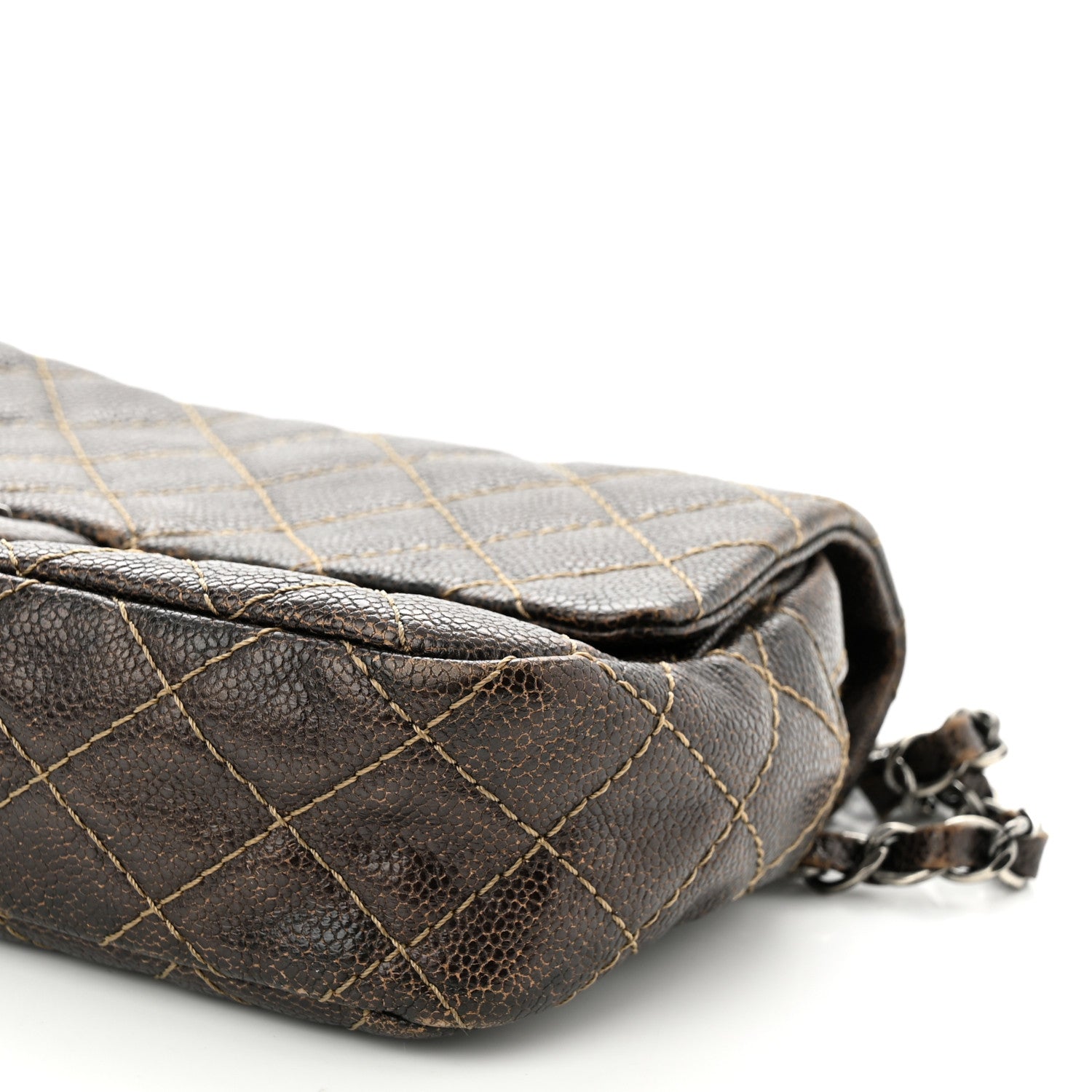 Chanel Iridescent Caviar Quilted Small Chic Flap Brown 10 of 12