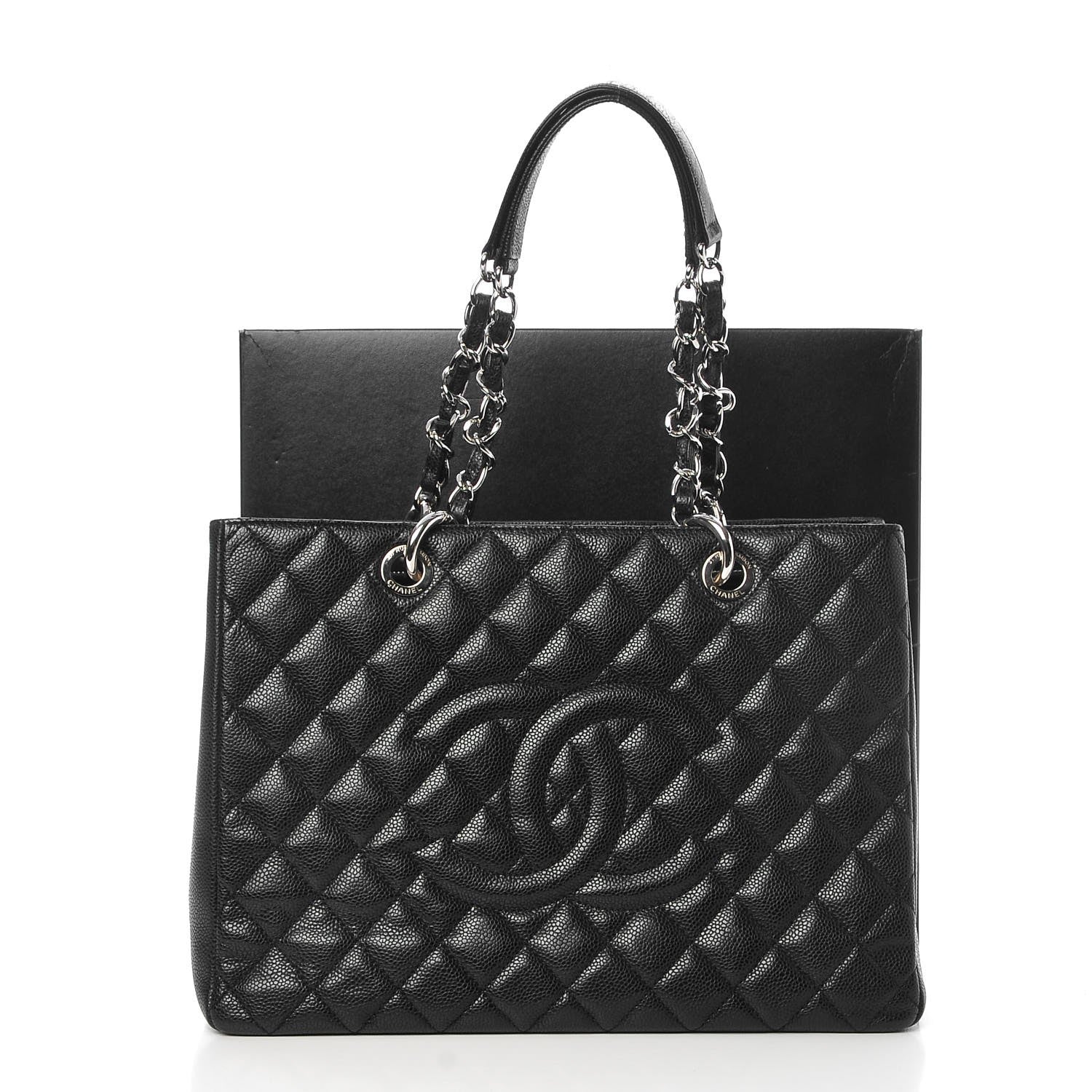 Chanel Caviar Quilted Grand Shopping Tote GST Black 8 of 8