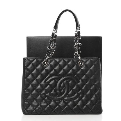 Chanel Caviar Quilted Grand Shopping Tote GST Black 8 of 8