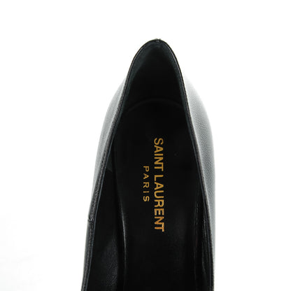 Saint Laurent Pebbled Patent Calfskin Janis 105 Pumps 39.5 Nero Black 7 of 7