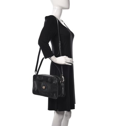 Gucci Fluffy Calfskin Morpheus Shoulder Bag Black 2 of 10