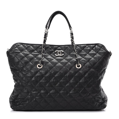 Chanel Caviar Quilted French Riviera Shouler Bag Black 1 of 14