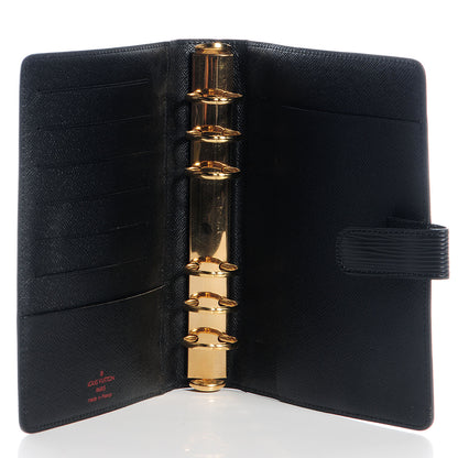 Louis Vuitton Epi Medium Ring Agenda Black 6 of 8