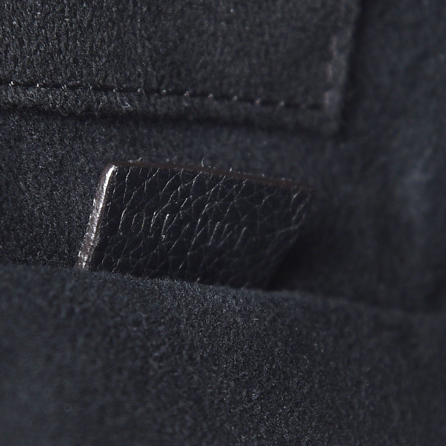 Drummed Calfskin Nano Luggage Black