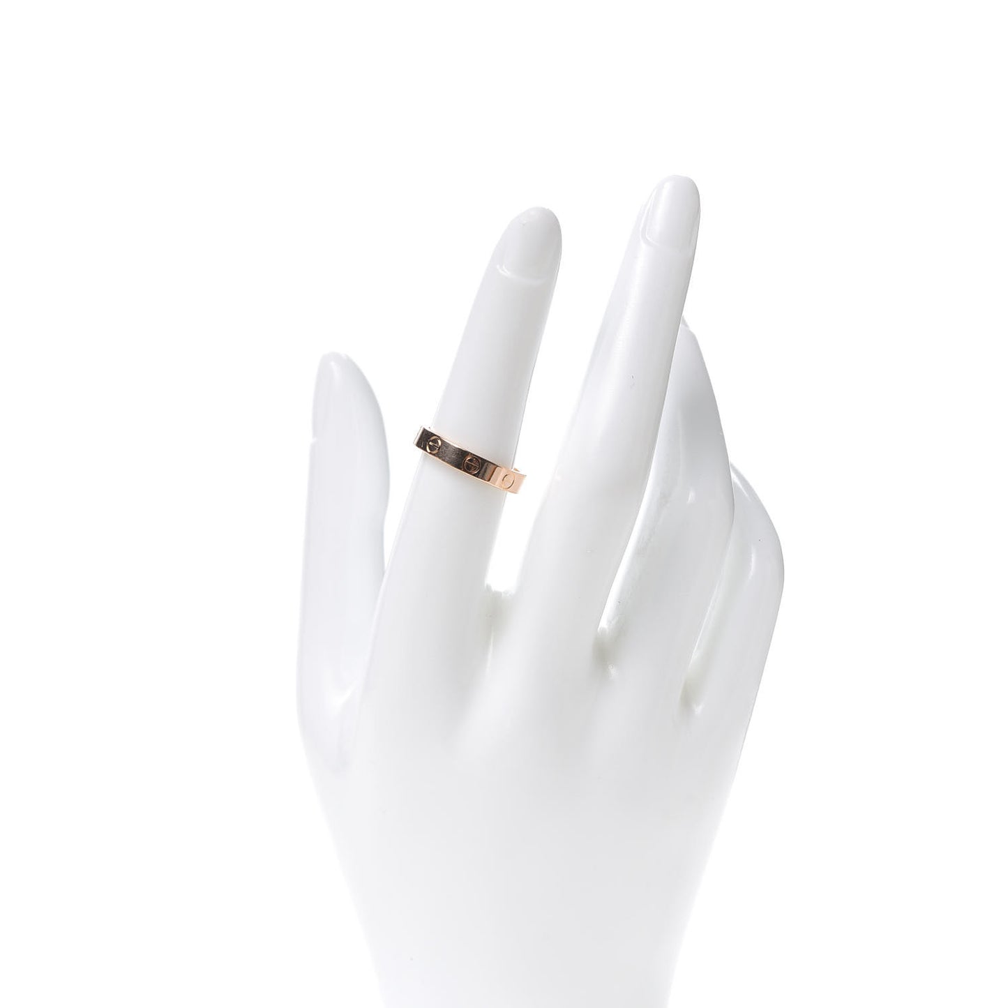 18K Yellow Gold 3.5mm LOVE Wedding Band Ring 53 6.25