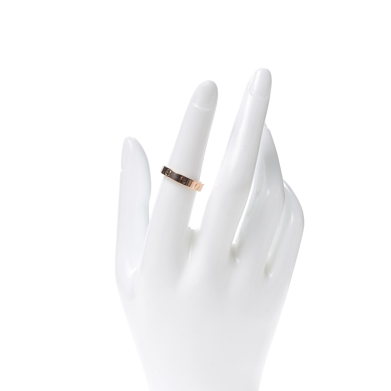 Cartier 18K Yellow Gold 3.5mm LOVE Wedding Band Ring 53 6.25 2 of 4