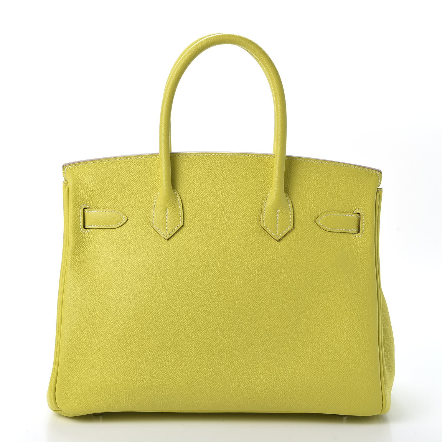 Hermes Epsom Candy Birkin 30 Lime Gris Perle 3 of 34