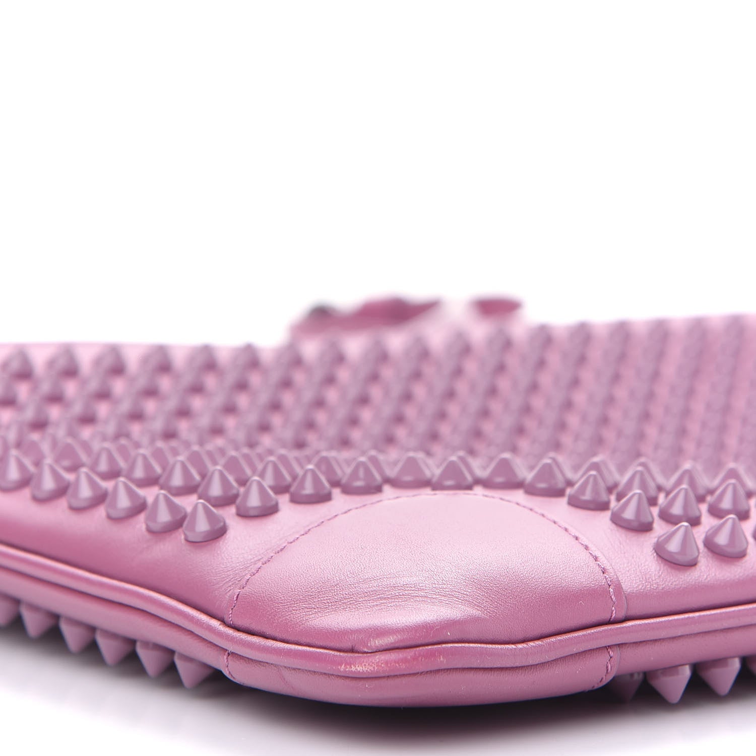 Christian Louboutin Calfskin Studded Loubiposh Clutch Rosette 4 of 8