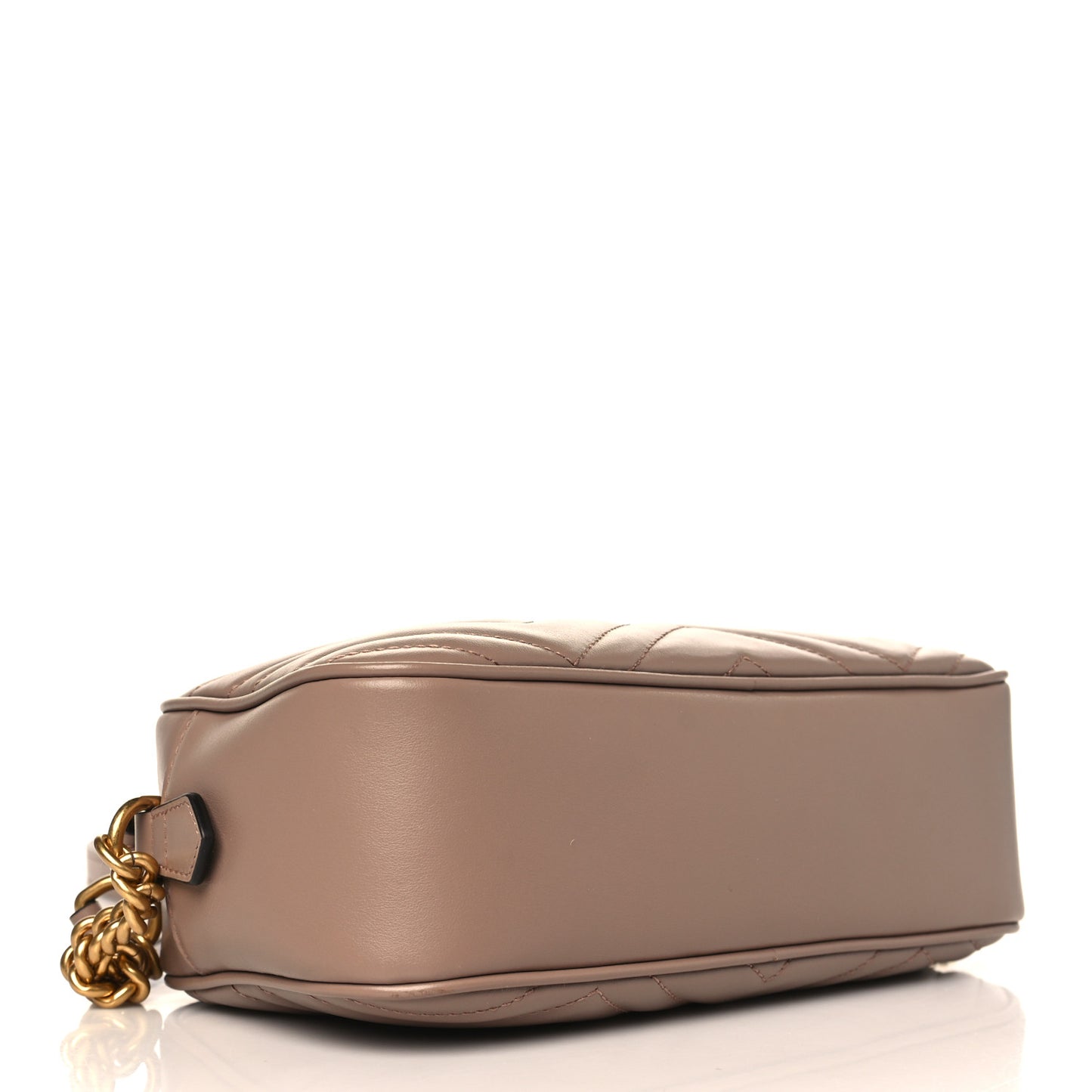 Calfskin Matelasse Small GG Marmont Chain Shoulder Bag Porcelain Rose