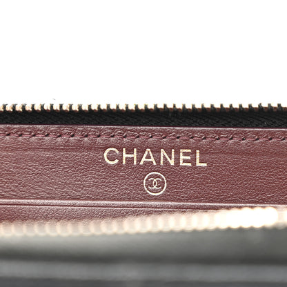 Chanel Caviar Quilted Medium Zip Around Wallet Black 6 of 11